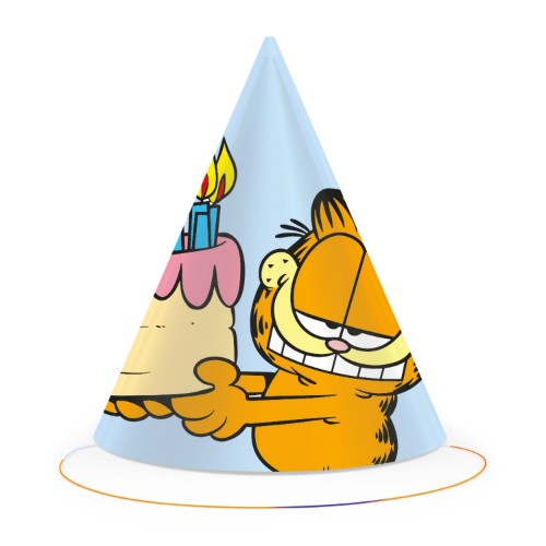 Levně Párty čepičky Garfield 6 ks
