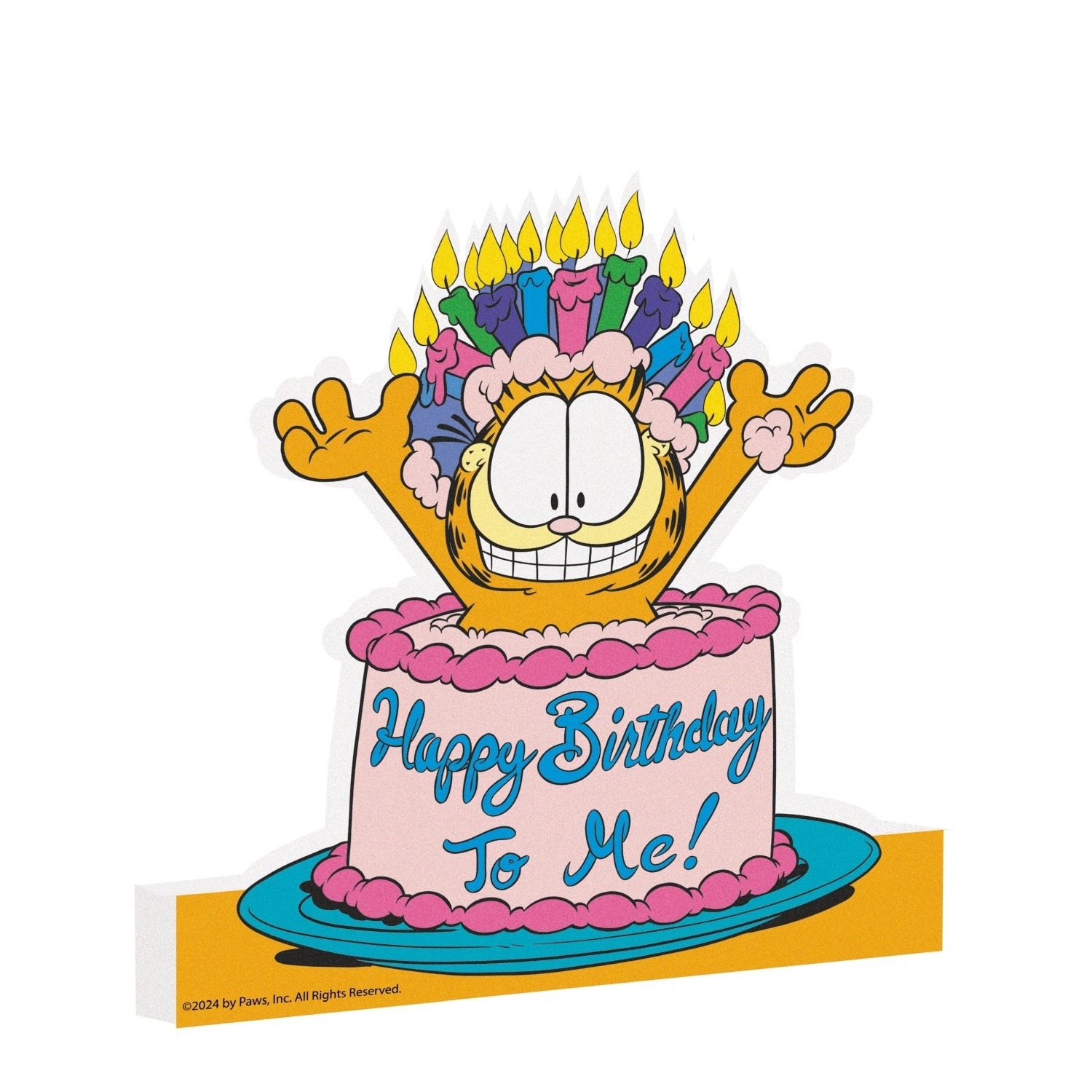 Levně Dekorační figurka Garfield dort 29 × 25,5 cm