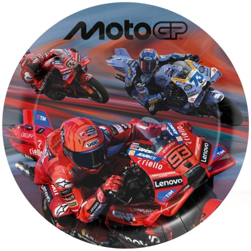 Levně Papírové talíře MotoGP 23 cm, 8 ks