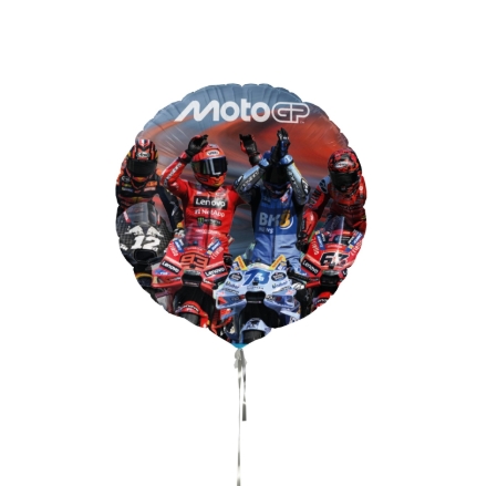 Fóliový balonek MotoGP kulatý 46 cm závodní motiv