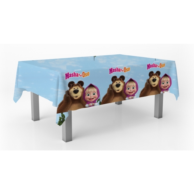 Ubrus Máša a medvěd 120 x 180 cm