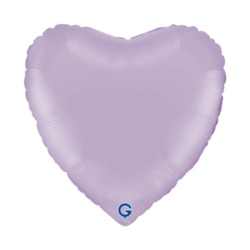 Levně Fóliový balonek srdce liliové - Matte Lilac 45 cm/18"