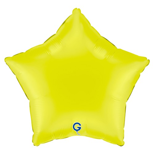 Fóliový balonek hvězda světle zelená - Matte Lime Green 45 cm/18"