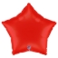 Matně červený balonek ve tvaru hvězdy jako elegantní dekorace na oslavu nebo Valentýn