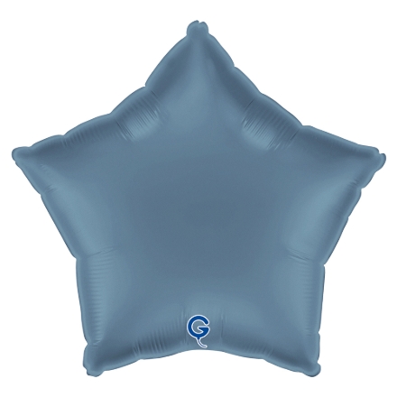 Modrý balonek ve tvaru hvězdy jako stylová dekorace na oslavu nebo baby shower