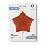 Cihlově červená hvězda Satin Brick Red pro stylovou party výzdobu