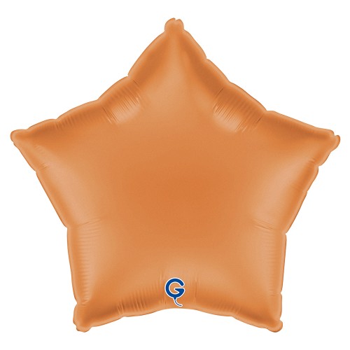 Levně Fóliový balonek hvězda karamelová - Satin Caramel 45 cm/18"