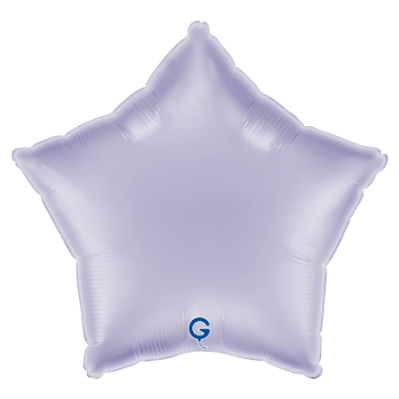 Liliový balonek ve tvaru hvězdy jako jemná dekorace na oslavu nebo baby shower