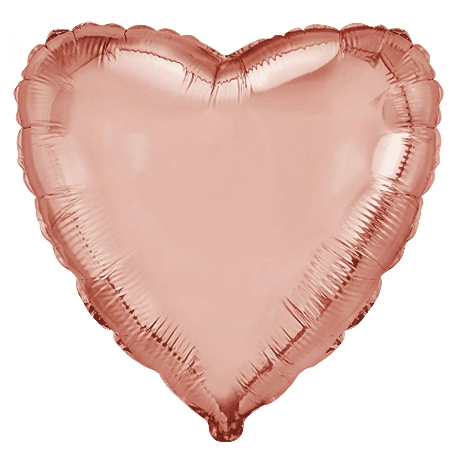 Levně Fóliový balonek srdce rose gold 46 cm – nebalené