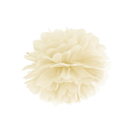 Obrázok z Pom pom krémový – champagne – 25 cm