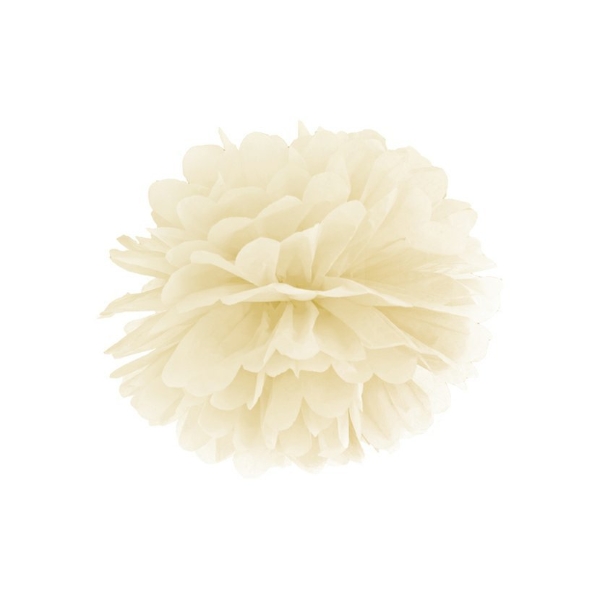 Pom pom krémový – champagne – 25 cm