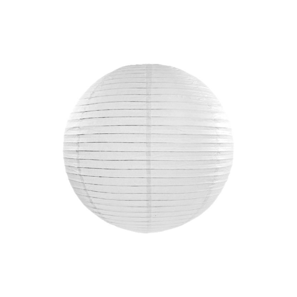 Lampion kulatý 35 cm bílý