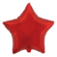 Červený fóliový balonek hvězda 46 cm