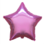 Růžový fóliový balonek hvězda 46 cm