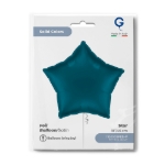 Petrolejově modrá hvězda Satin Petrol Blue pro elegantní party výzdobu