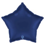 Tmavě modrý balonek ve tvaru hvězdy jako elegantní dekorace na večerní oslavu