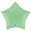 Matně zelený balonek ve tvaru hvězdy jako moderní dekorace na svatbu nebo oslavu