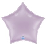 Liliový balonek ve tvaru hvězdy jako jemná dekorace na oslavu nebo baby shower