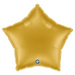Světle zlatý balonek ve tvaru hvězdy jako elegantní dekorace na svatbu nebo oslavu