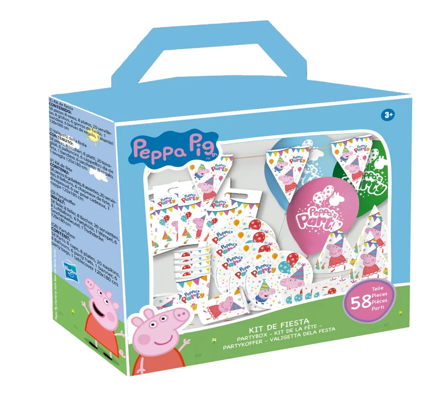 Levně Party set Prasátko Peppa 58 ks