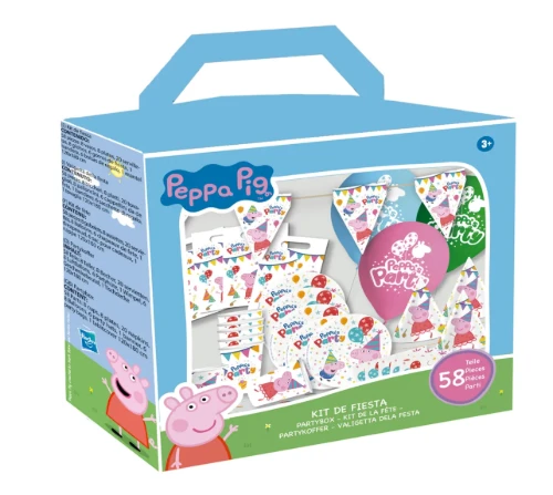 Levně Party set Prasátko Peppa 58 ks