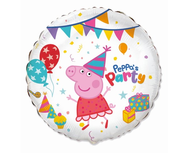 Fóliový balonek Peppa Pig Party, 46 cm/18"