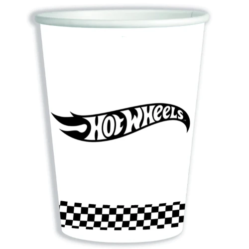 Levně Papírové kelímky Hot Wheels Racing 250 ml, 8 ks