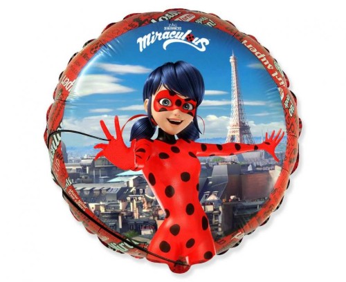 Levně Fóliový balonek Kouzelná beruška Miraculous Ladybug 45 cm