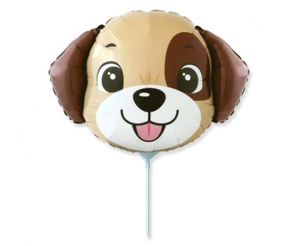 Fóliový balonek pejsek hlava mini 35 cm