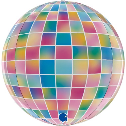 Levně Balonek bublina s potiskem Color disco 38 cm