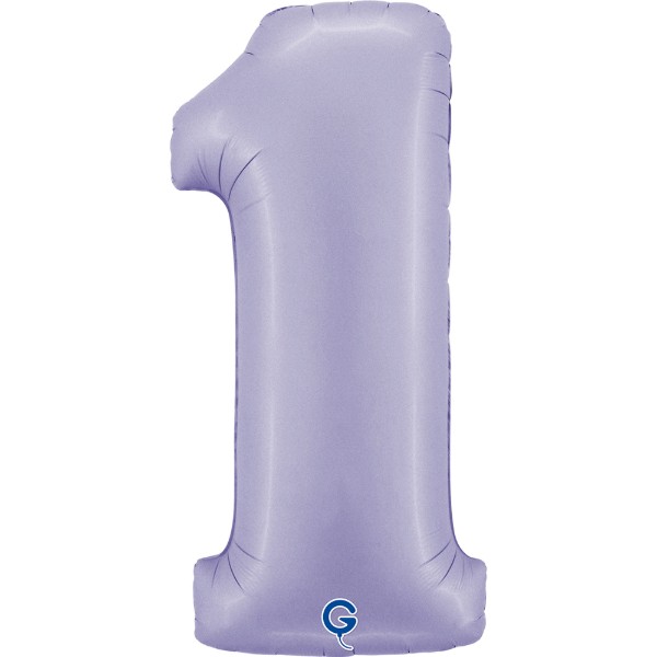 Foliová číslice - lila 1, 102 cm