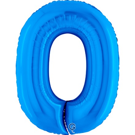 Fóliový balonek číslice 0 modrý 102 cm produkt