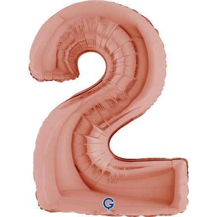 Fóliový balonek číslice 2 rose gold 102 cm produkt