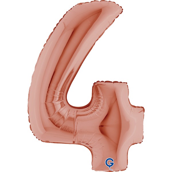 Foliová číslice - rose gold 4, 102 cm