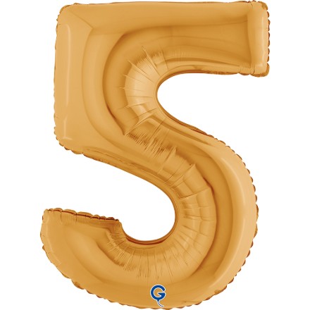 Fóliový balonek číslice 5 zlatá 102 cm produkt