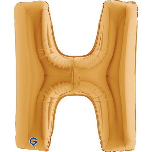 Levně Fóliové písmeno H zlaté – 102 cm
