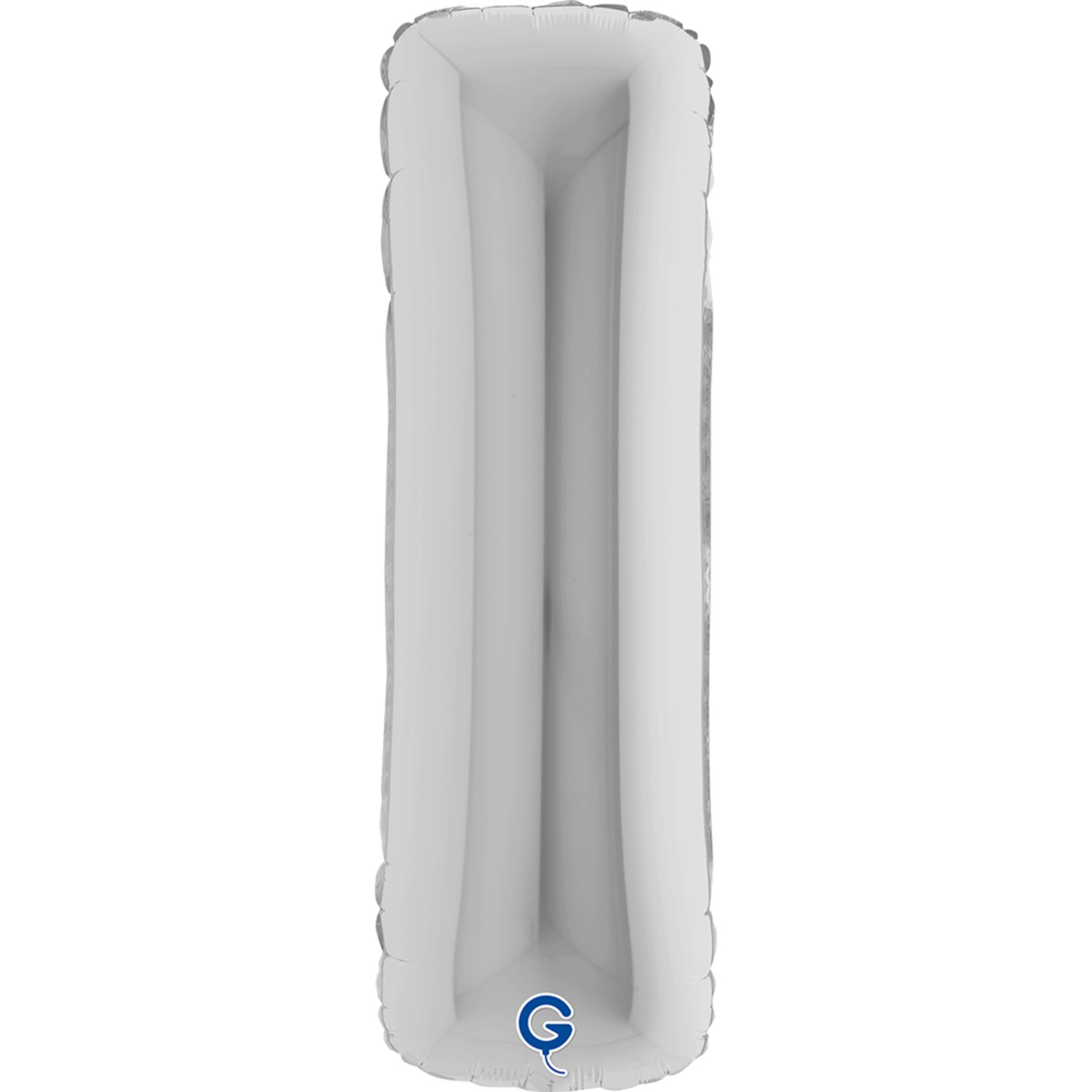 Levně Fóliové písmeno I stříbrné – 102 cm