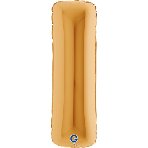 Levně Foliové písmeno I zlaté 102 cm