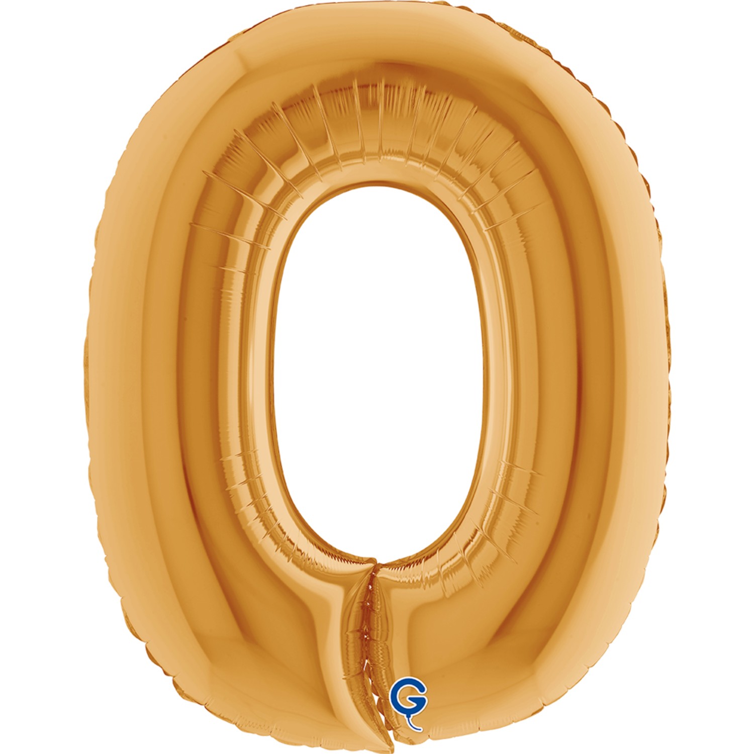 Levně Fóliové písmeno O zlaté – 102 cm