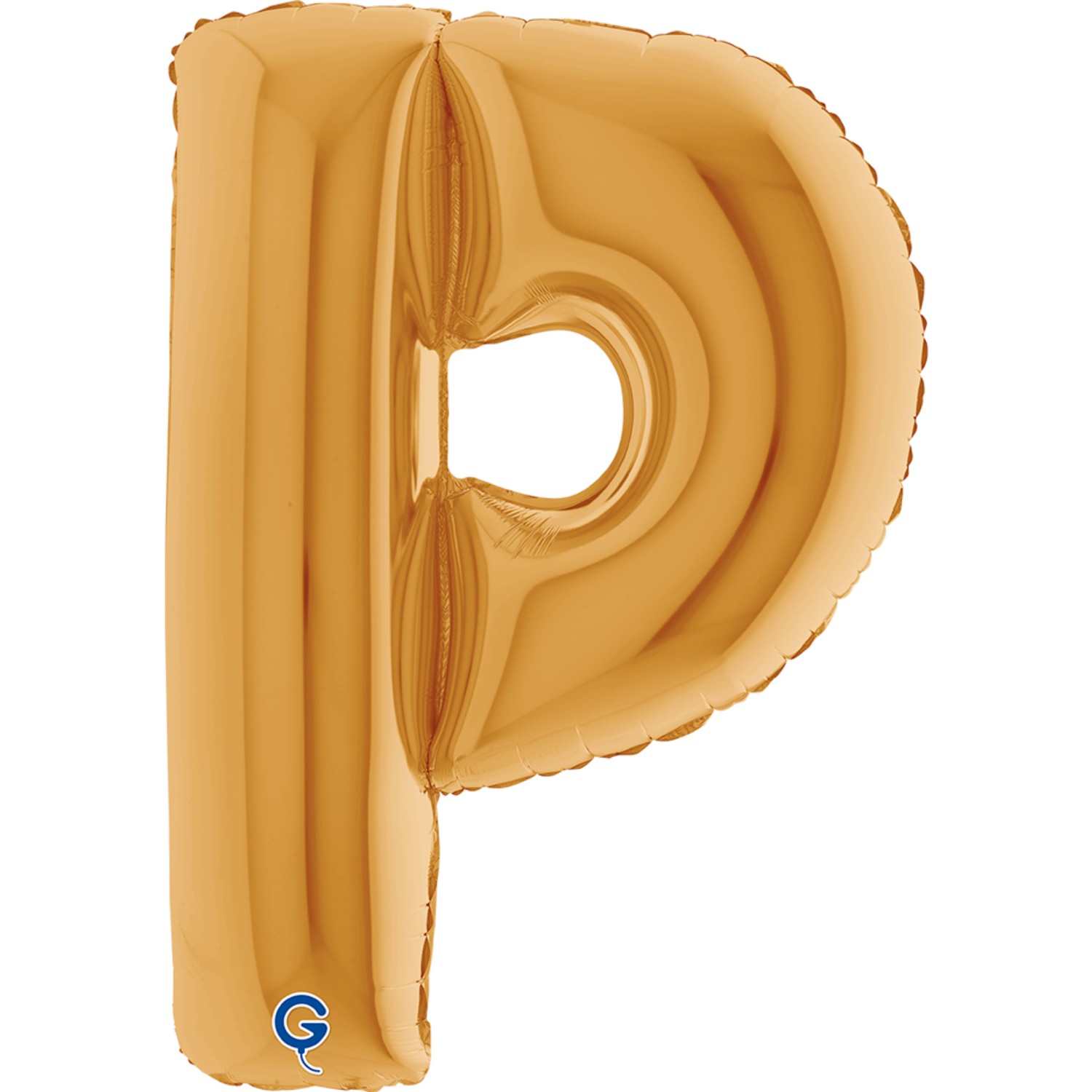 Levně Fóliové písmeno P zlaté – 102 cm