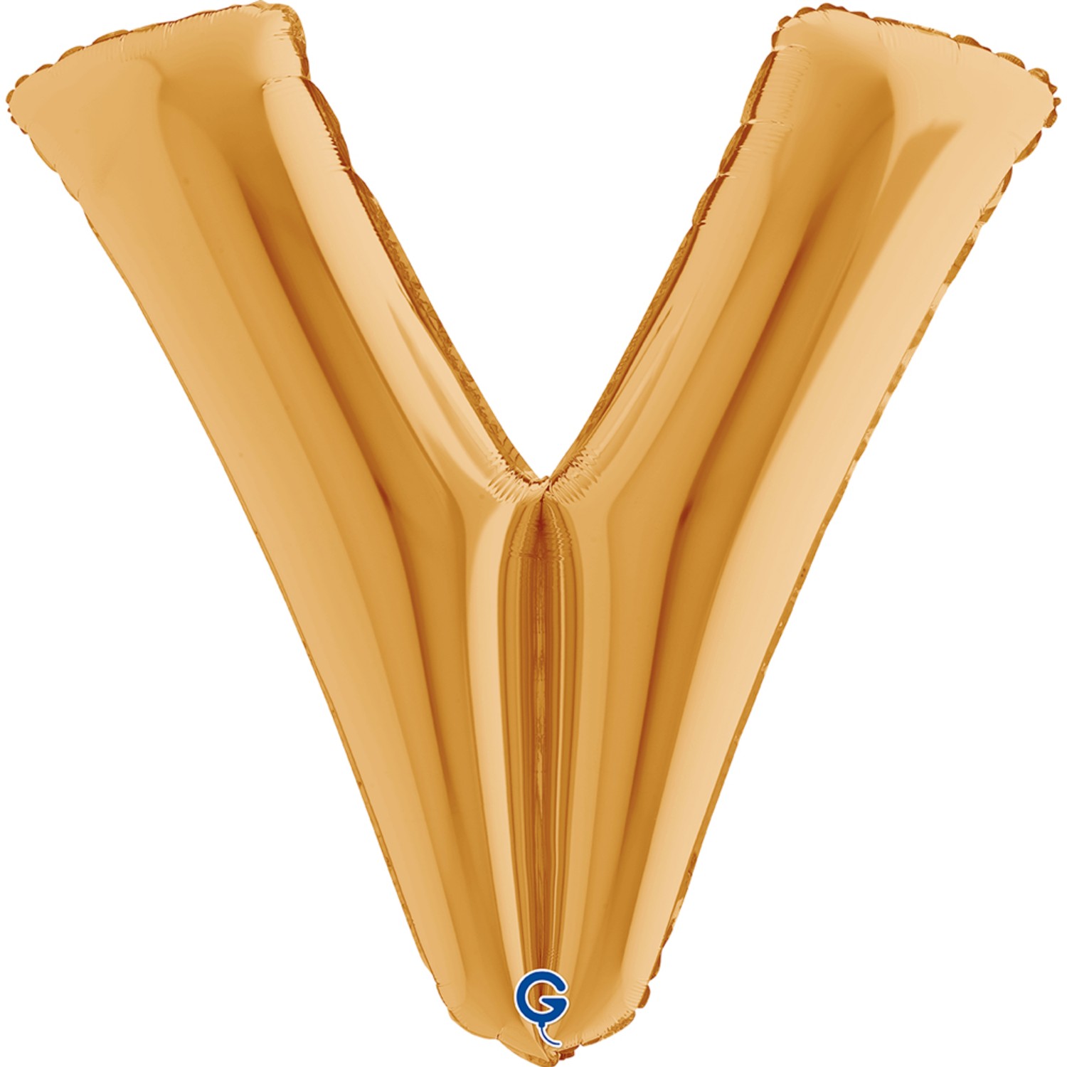 Levně Fóliové písmeno V zlaté – 102 cm