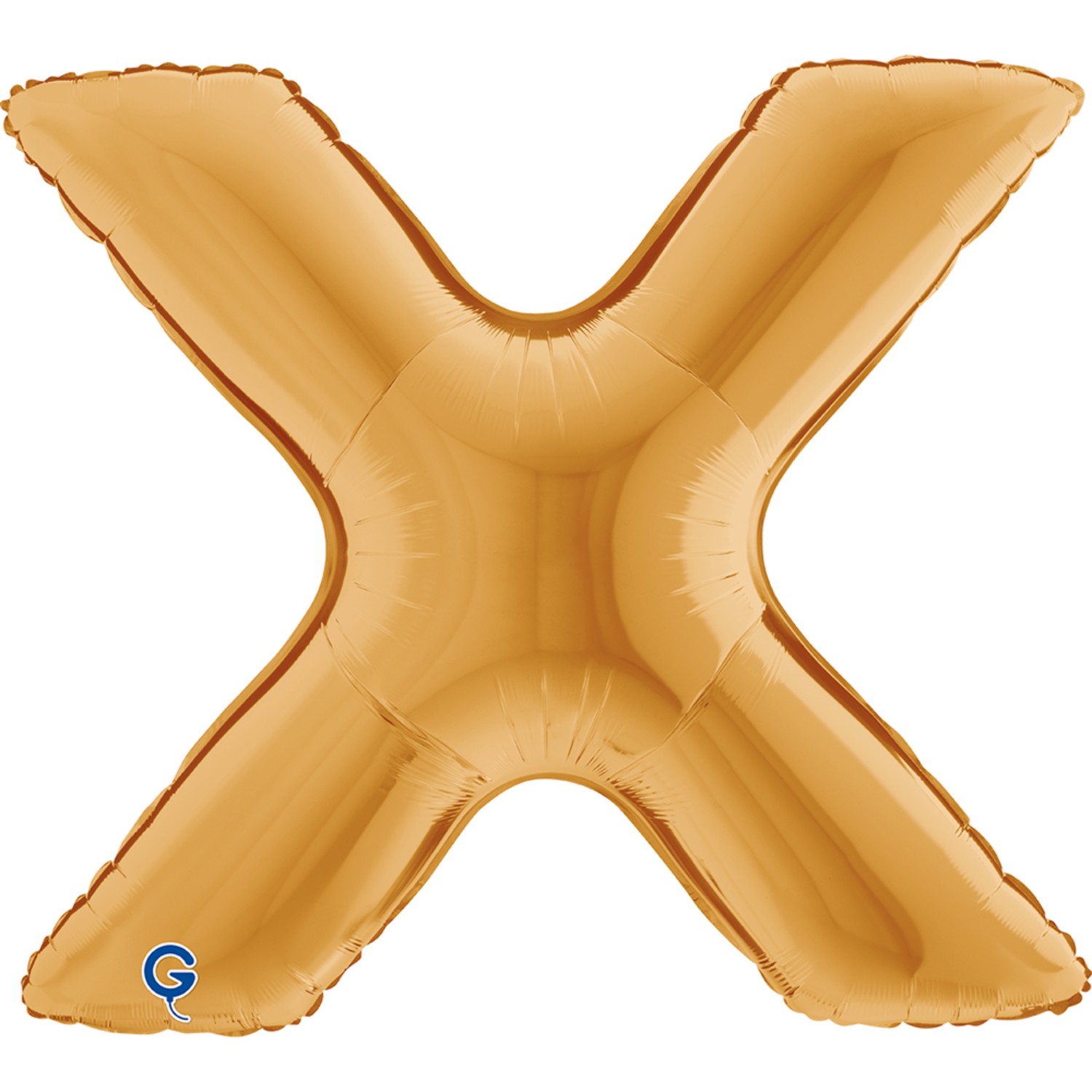 Levně Fóliové písmeno X zlaté – 102 cm