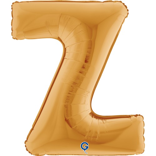 Levně Fóliové písmeno Z zlaté – 102 cm