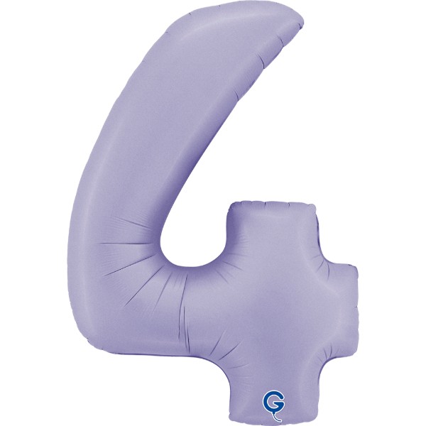 Foliová číslice - lila 4, 102 cm