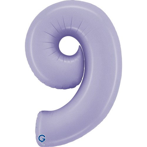 Levně Foliová číslice - lila 9, 102 cm