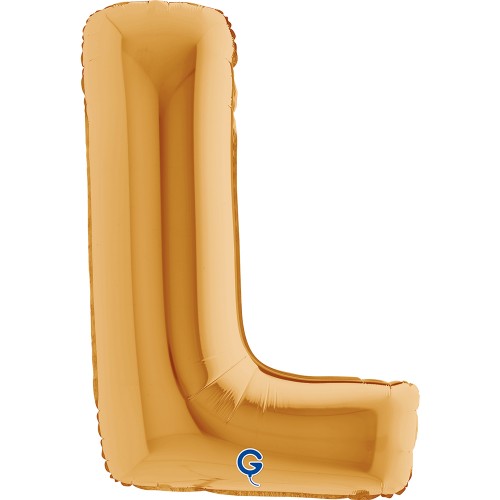 Levně Foliové písmeno L zlaté 102 cm
