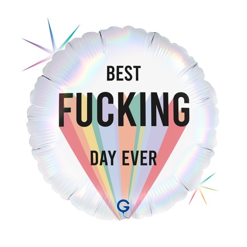 Levně Foliový balonek Best F-cking day Ever 45 cm