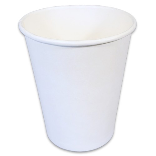 Levně Papírové kelímky bílé 280 ml Ø 80 mm, 50 ks