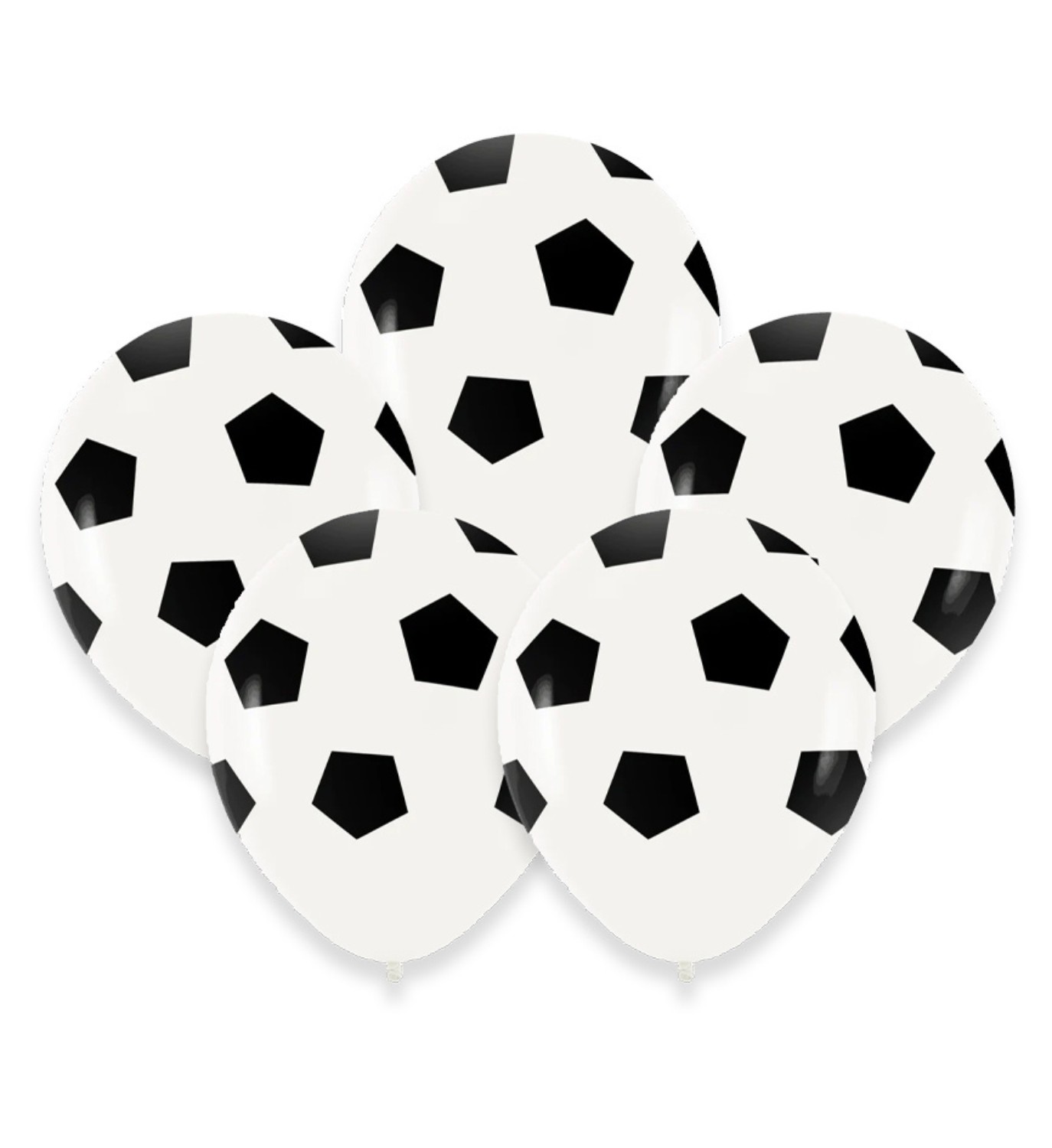 Levně Balonky s potiskem Fotbalový míč 30 cm/12", 5 ks