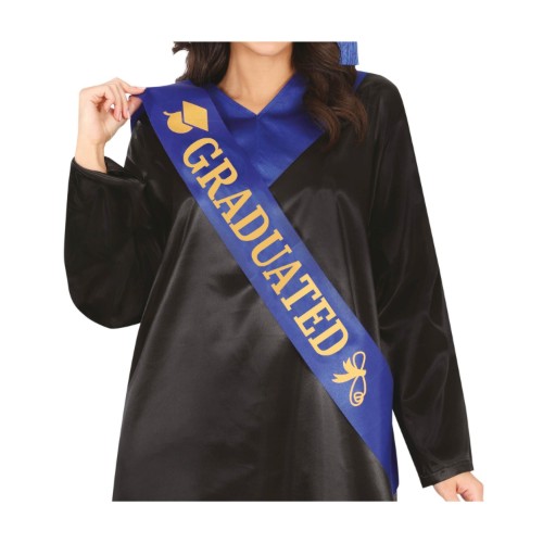 Levně Šerpa pro absolventy modrá GRADUATED